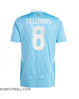 Billige Fotballdrakt Belgia Youri Tielemans #8 Replika Bortedrakt EM 2024 Kortermet